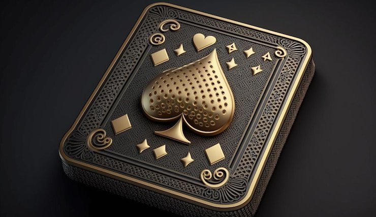 Tampilan meja Caribbean Stud Poker dengan dealer langsung dan kartu di layar